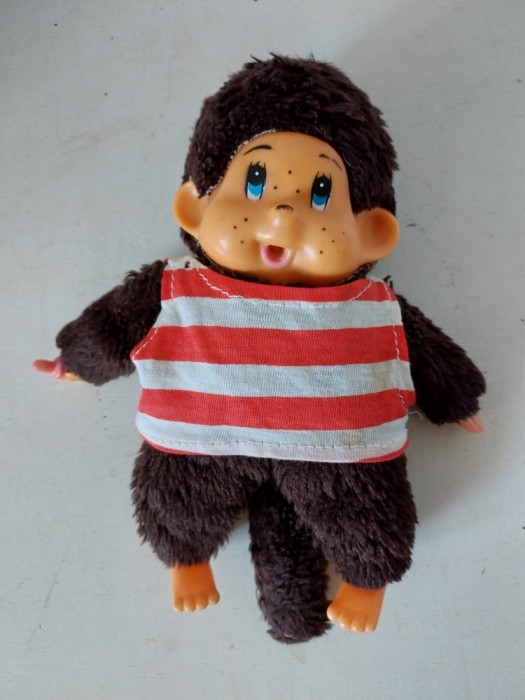 * Maimutica Monchhichi (kiki), moncicci, moncici, 19 cm, cu biberon