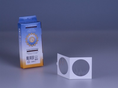 Cartonase lipesti pentru monede dimensiune 53 mm - 25 buc. in cutie foto