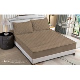 Cumpara ieftin Topper Saltea/Husa de pat matlasata si 2 fete de perne din catifea, cu elastic, model tip topper 180x200 - SPR524