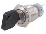 &Icirc;ntrerupător cu Cheie SPDT &Oslash;19mm