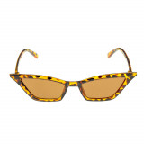 Ochelari de soare cu rama subtire animal print