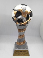 Statueta fotbal ACS Tampa Brasov. Brasov Indoor Cup ? Locul 1. Februarie 2014. foto