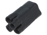 Capac termocontractibil negru TE Connectivity pentru cabluri 562A011-25/225-0