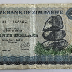 Bancnota Zimbabwe - 20 Dollars 1994