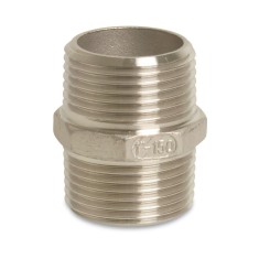 Niplu Dublu Inox 1 1/2 Țoli, Fiting Filetat, V4A, Boni-Shop