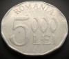 Moneda 5000 LEI - ROMANIA, anul 2002 * cod 4465, Aluminiu
