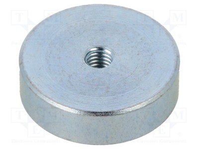 Magnet fix neodim &amp;Oslash;16mm H4,5mm oţel cu filet interior M3 75N ELESA GANTER foto