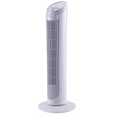 HOMCOM Ventilator Turn Oscilant cu 3 viteze, Ventilator Piedestal din Plastic ABS, 27x27x75 cm, Negru | Aosom Romania