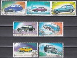 Mongolia 1980 - Automobile, Serie scurta, Stampilat