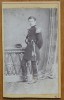 Fotografie pe carton gros, Capitan Scriban Ion, Regimentul nr. 6, de secol 19