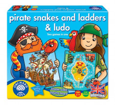 Joc de societate Piratii PIRATE SNAKES AND LADDERS &amp;amp; LUDO foto