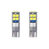 Cumpara ieftin Set becuri auto cu LED CANBUS compatibil T10 W5W 10 SMD Alb 12/24V, destinat