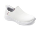Cumpara ieftin Pantofi sport SKECHERS albi, ULTRA FLEX 3.0, din piele naturala