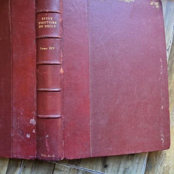 Revue D Histoire du droit Tome XIV