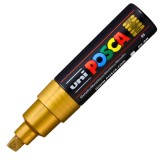 Cumpara ieftin Marker UNI PC-8K Posca, 8.0 mm,varf tesit,auriu