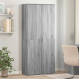 VidaXL Dulap &icirc;nalt, gri sonoma, 80x35x180 cm, lemn prelucrat