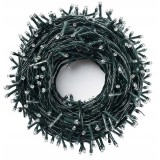 Cumpara ieftin Instalatie Craciun 300 LED-uri, IP44 exterior / interior, fir negru, alb cald