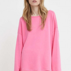 American Vintage pulover SWEAT femei, culoarea roz, light, HAPY03CE24