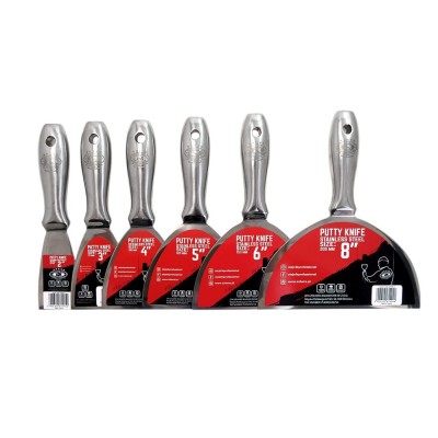 Set 6 spacluri inox, monobloc, maner metalic, 50-200 mm, Olejnik foto