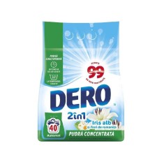 Detergent automat Dero Iris alb si flori de romanita, 3 kg, 40 spalari foto