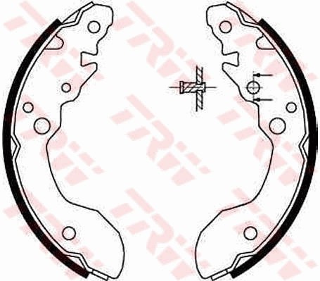 TRW GS8671 Set saboti frana