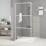 Cumpara ieftin Paravan duș walk-in, alb, 90x195 cm, sticlă ESG transparentă