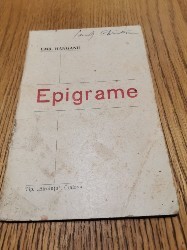 EPIGRAME - Emil Hanganu - Editura Tip. Biruinta, Craiova, F. An, 32 p. foto