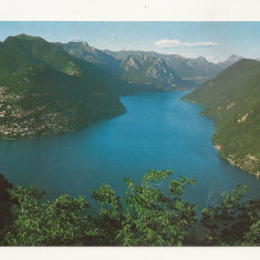 SH1 - Carte Postala - ELVETIA - Monte San Salvatore, Lago di Lugano, Necirculata