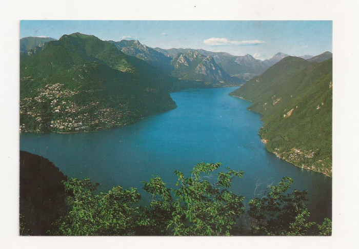 SH1 - Carte Postala - ELVETIA - Monte San Salvatore, Lago di Lugano, Necirculata