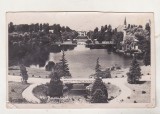 Bnk cp Bucuresti - Parcul Regele Carol I - uzata 1938 - decupata, Circulata, Fotografie