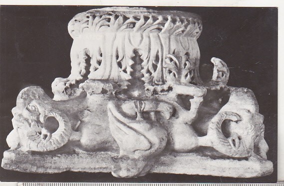 bnk cp Muzeul de arheologie Constanta - Capitel de marmura ( Callatis ) - necirculata