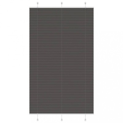 Gossi jaluza plisata negru 115x200 cm latime tesatura 114,4 cm foto