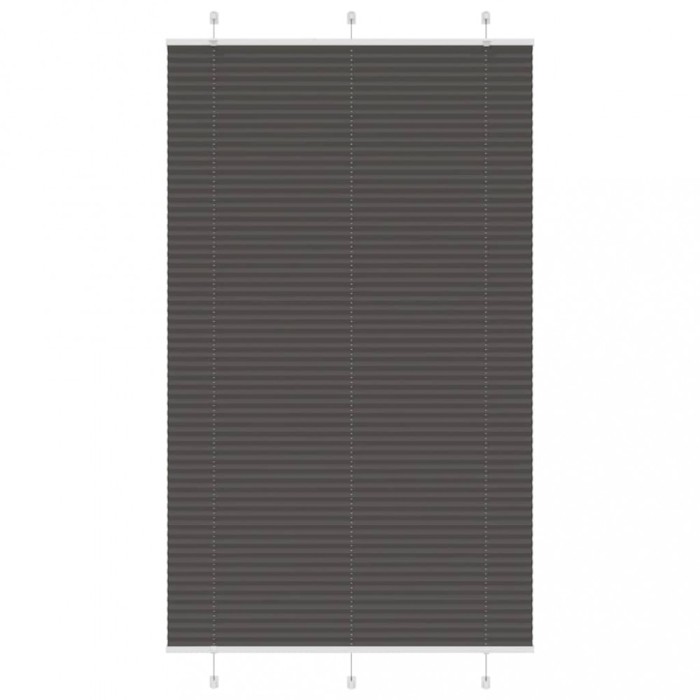 Gossi jaluza plisata negru 115x200 cm latime tesatura 114,4 cm