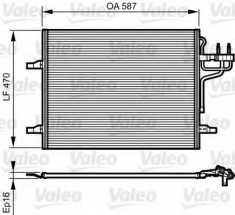 Condensator / Radiator aer conditionat FORD KUGA I (2008 - 2016) VALEO 814185 foto