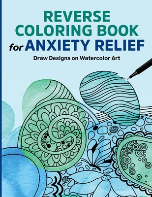 Reverse Coloring Book for Anxiety Relief: Draw Designs on Watercolor Art foto