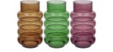 Cumpara ieftin Set 3 vaze flori sticla multicolora 14,5 x 24 cm