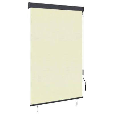 Jaluzea tip rulou de exterior, crem, 120 x 250 cm foto