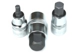 Cheie tubulară hexagonală 1/2" H5 CrV, model scurt, profesională