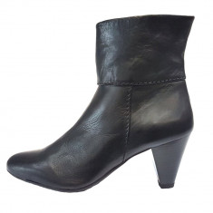 Botine dama, din piele naturala, marca Flexx, 650-01-18, negru 39 foto