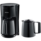 Cafetiera Severin KA9307 cu 2 Cani Termice, Capacitate 1.0L, 1000W, Negru