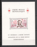 Monaco.1978 150 ani nastere H.Dunant:Crucea Rosie-Bl. SM.630