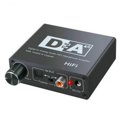 Convertor digital-analog elSales ELS-DAC, intrare Coaxial, Toslink, iesire co-axial, RCA, Toslink, jack 3.5 mm