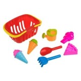 Set Cos cu Forme de Nisip cu Model Inghetata Tarta - 8 piese, CMCLASS
