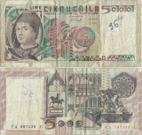 1979 ( 9 III ) , 5,000 lire ( P-105a ) - Italia