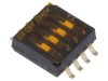 &#039;Comutator DIP-SWITCH 4 Secțiuni OFF-ON 0,025A 24VDC&#039;