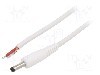 Cablu alimentare DC, cabluri, DC 4,0/1,7 mufa, alb, 1,5m, WEST POL - P40-TT-C100-150WH