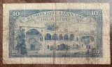 B11 8 - Bancnota foarte veche - Liban - 10 piastri - 1950