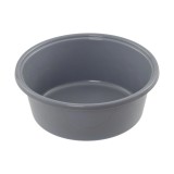 Castron universal plastic hrana animale 6 litri, gri, siguranta alimentara, pentru ferma si companie