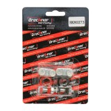 Set borne baterie auto rosu si negru Breckner Germany, montaj rapid