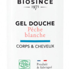 Gel de dus organic pentru corp si par cu parfum de piersica alba, 1000ml, Biosince 1975